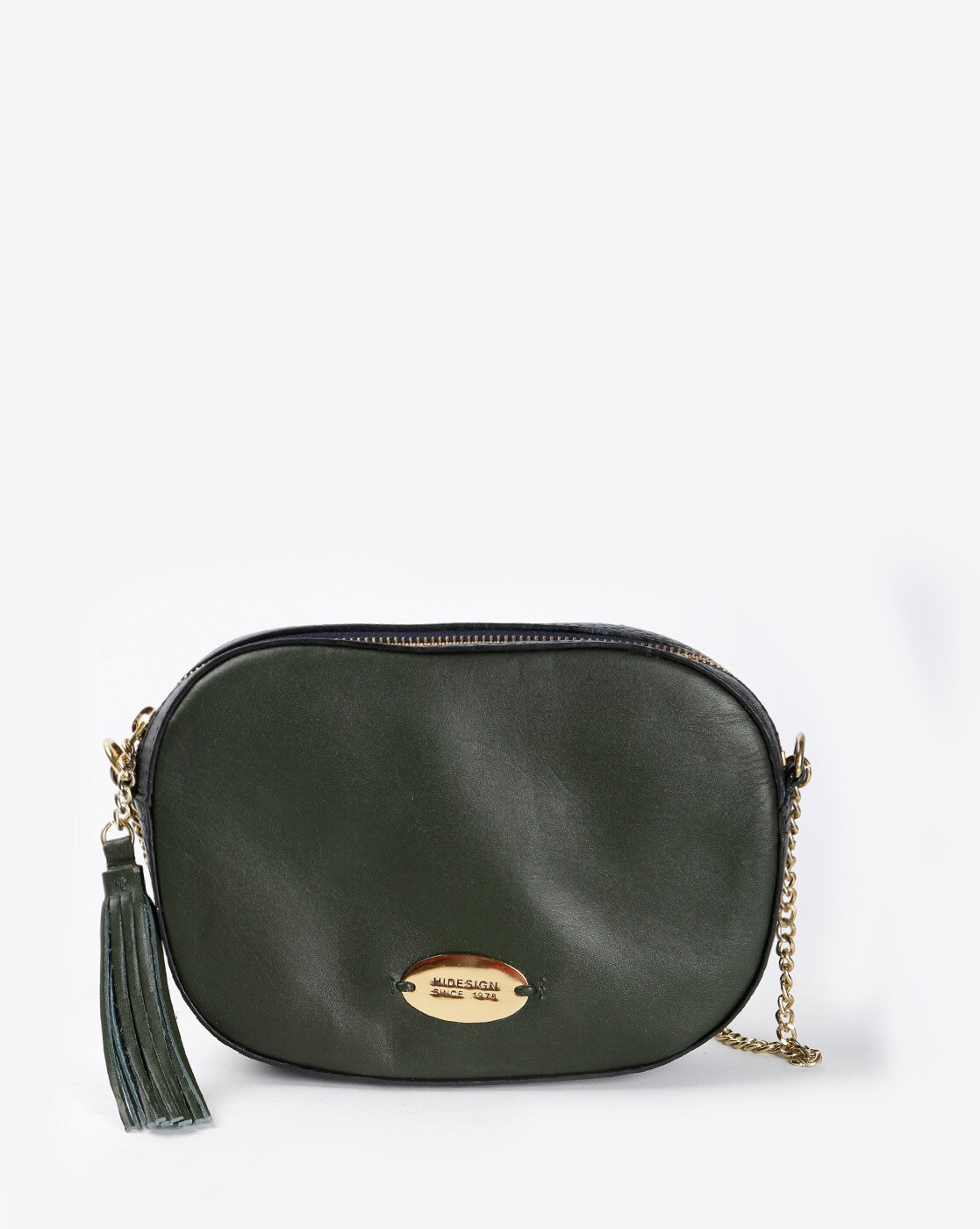 Buy HIDESIGN Women Green Sling Bag Green Online @ Best Price in India