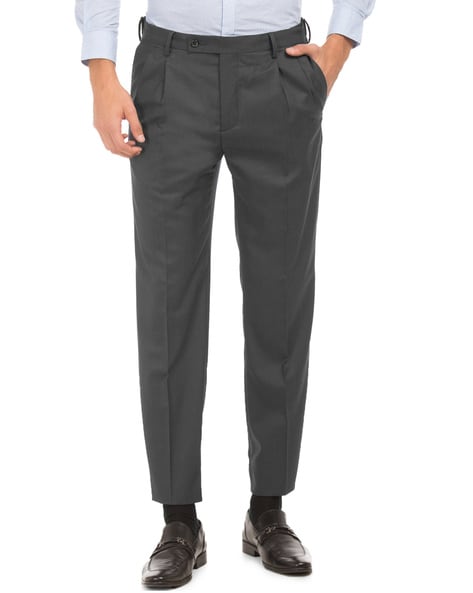 Buy Arrow Pleated Front Smart Fit Trousers - NNNOW.com