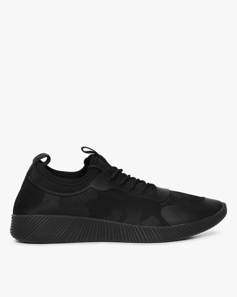 black formal sports shoes