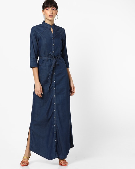 Buy RS BY ROCKY STAR Women Denim Maxi Dress | Shoppers Stop