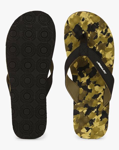 Accu Reef Camo Print Flip Flops