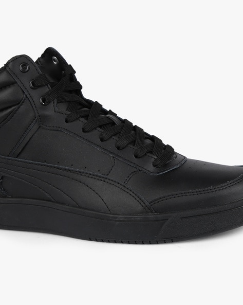 Puma mid top sneakers cheap black