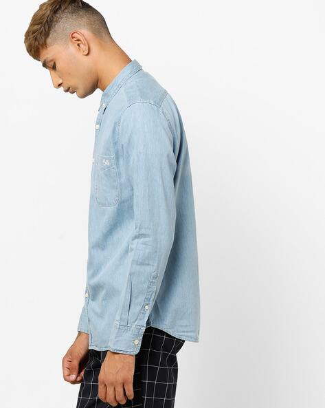 Buy Blue Shirts for Men by AERO JEANS 