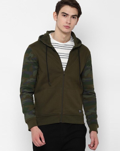 Buy Olive Green Sweatshirt & Hoodies for Men by PEOPLE Online