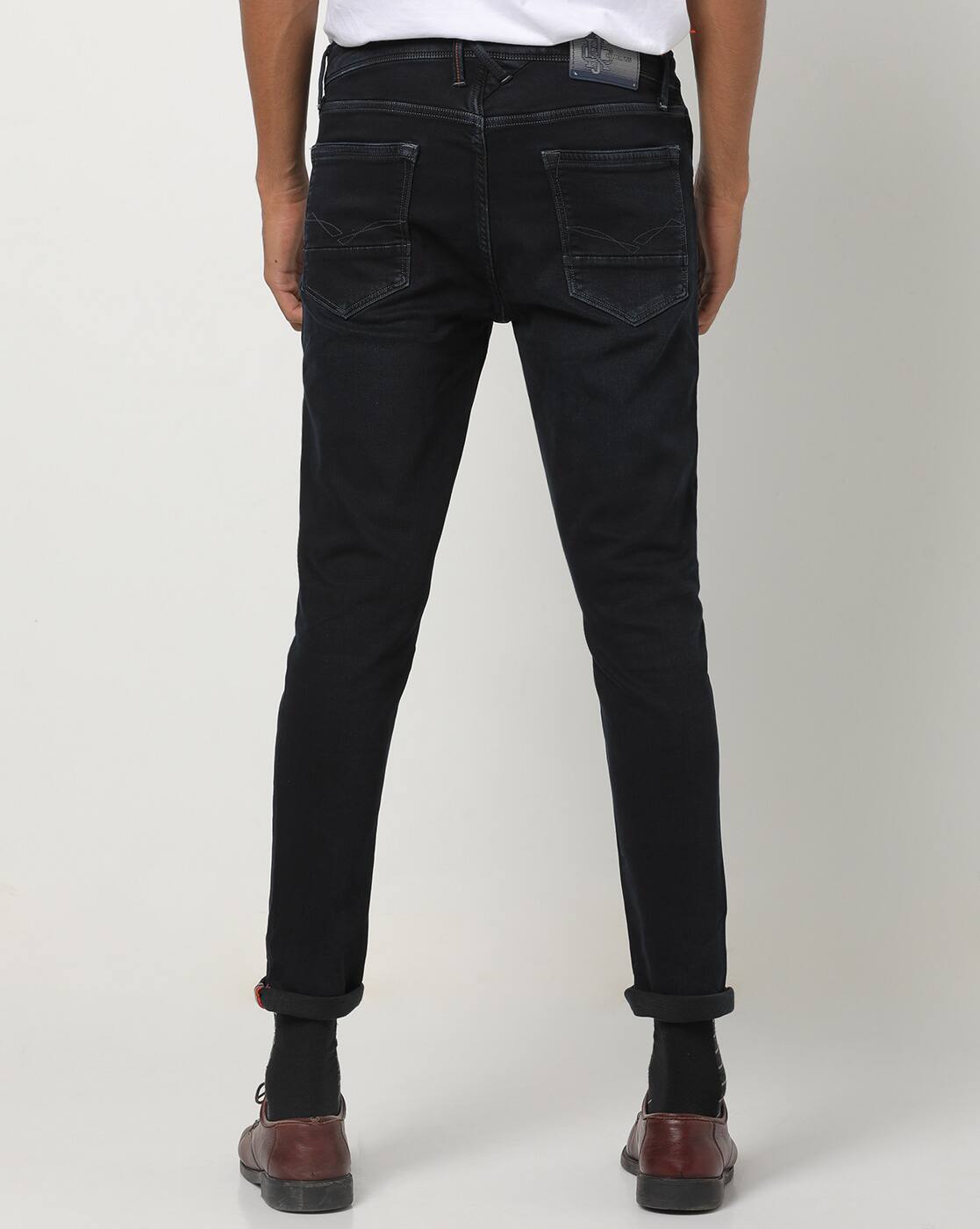 Skinny Fit Mid-Rise Jeans