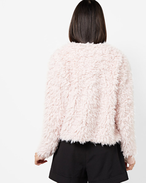 faux fur shrug jacket