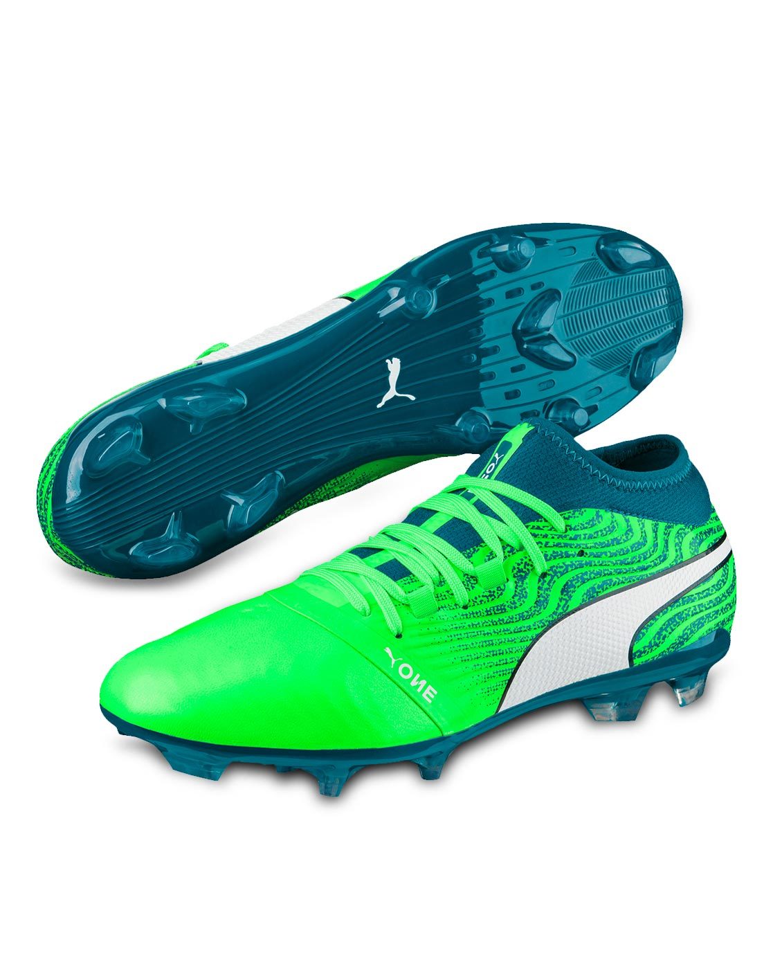 puma green football shoes