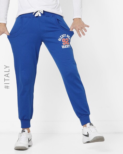 mens royal blue joggers