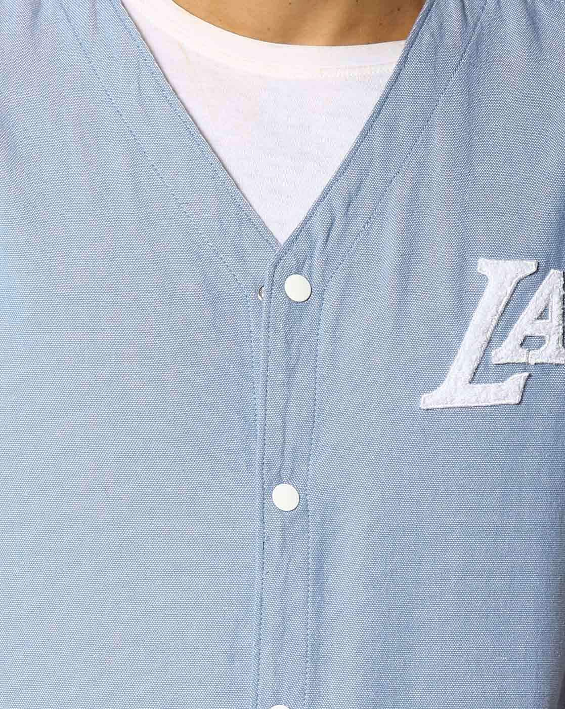 MITCHELL & NESS Youth Los Angeles Dodgers Mesh V-Neck Jersey sz M  Medium Blue