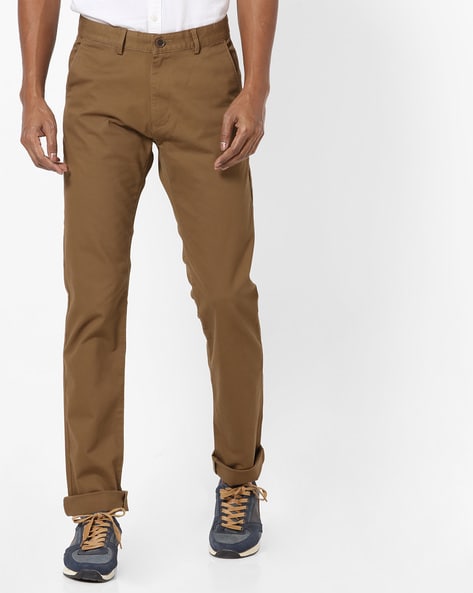 Buy Men Brown Solid Regular Fit Casual Trousers Online  681037  Peter  England