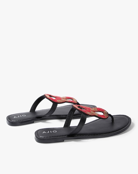 Buy Pink Flat Sandals for Women by Ginger by lifestyle Online | Ajio.com