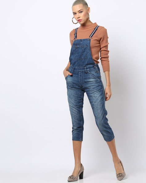 Women Fashion Jeans Jumpsuits Baggy Denim Bib Pants Playsuits Full Length  Pinafore Dungaree Overall Loose Causal Trousers - Walmart.com