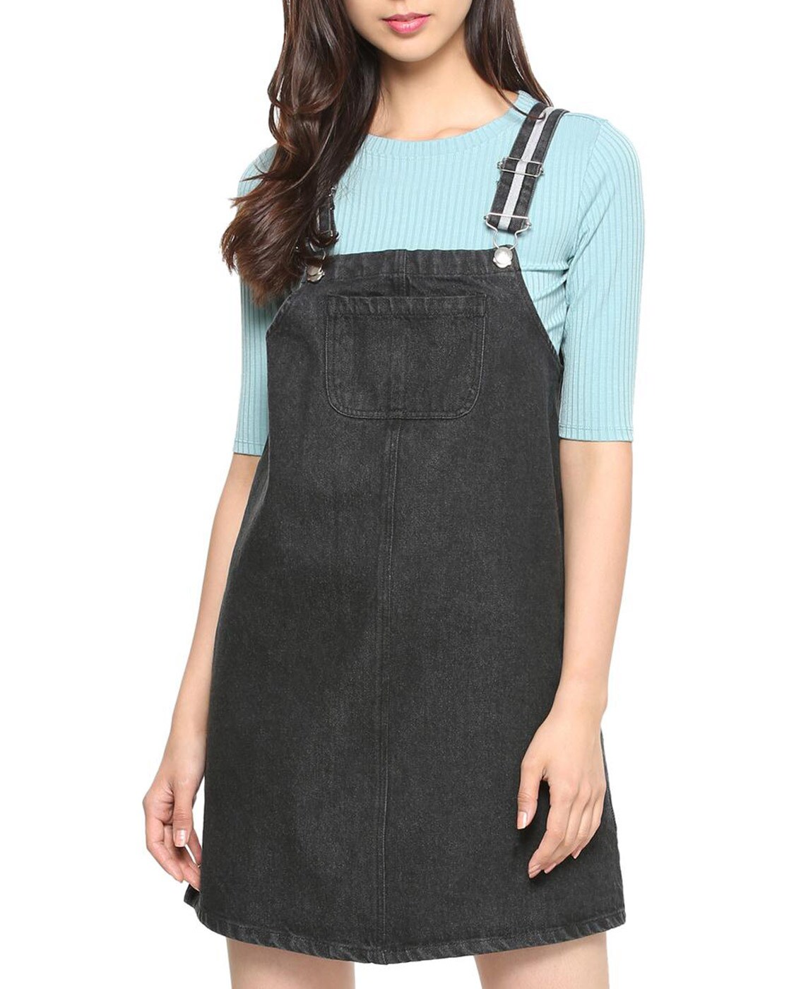 dungaree dress ajio