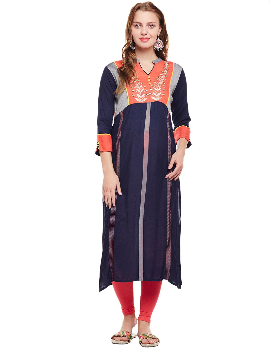 MAUKA  Brown Rayon Womens Straight Kurti  Pack of 1   Buy MAUKA   Brown Rayon Womens Straight Kurti  Pack of 1  Online at Best Prices in  India on Snapdeal