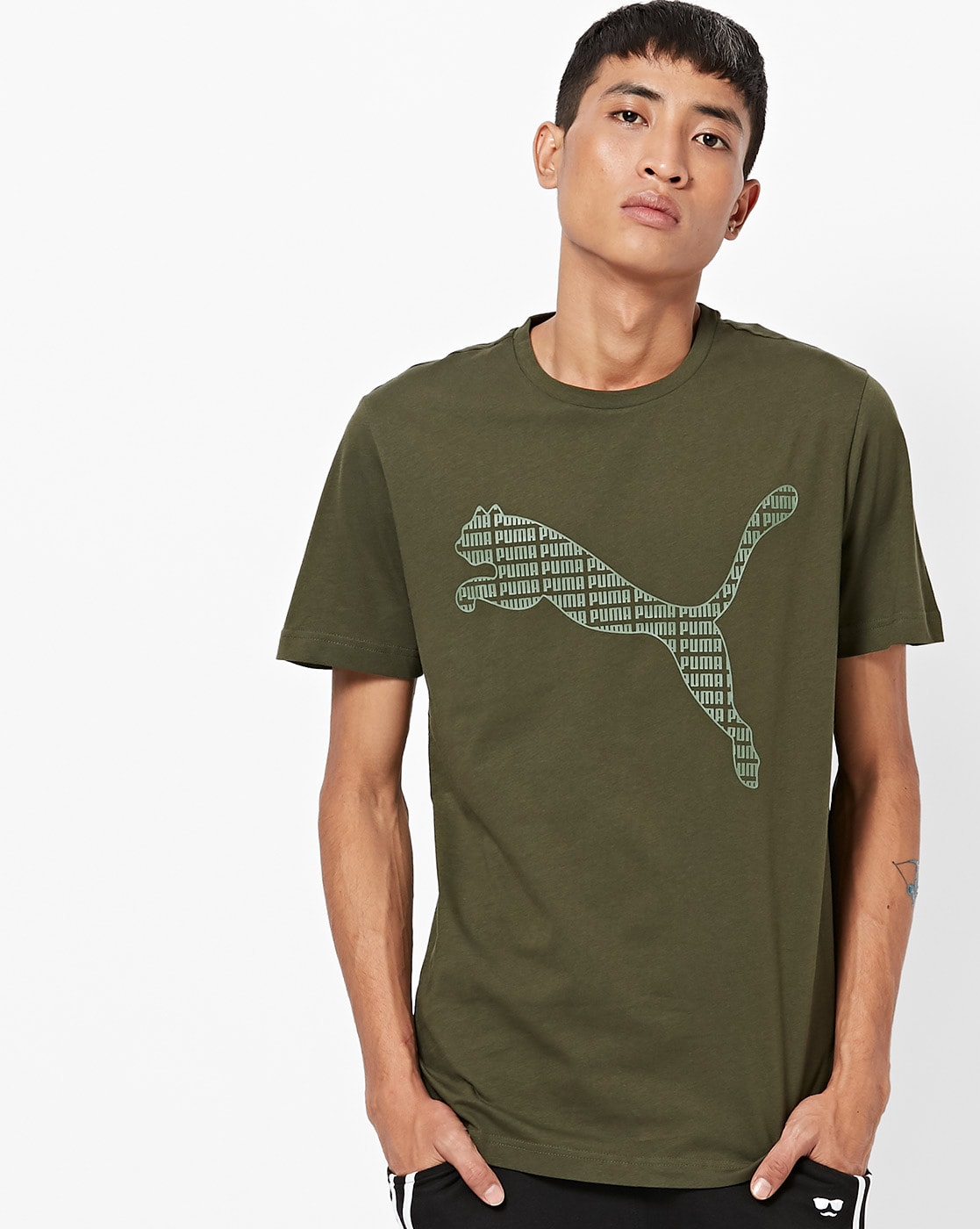 Buy Olive Green Tshirts for Men by Puma 
