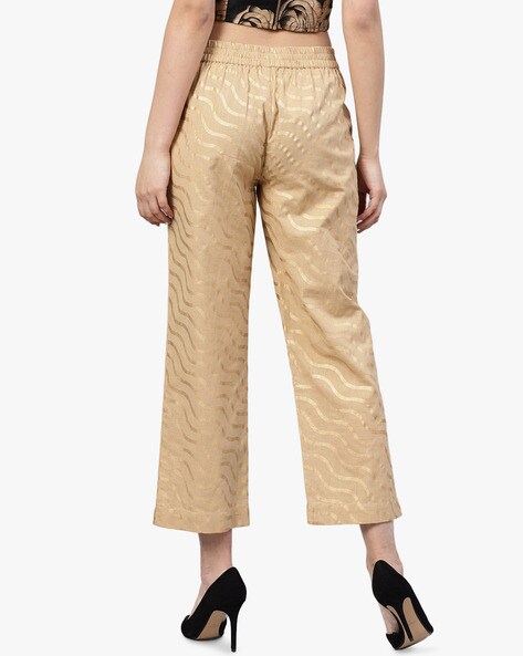 Buy Gold Pants for Women by Juniper Online