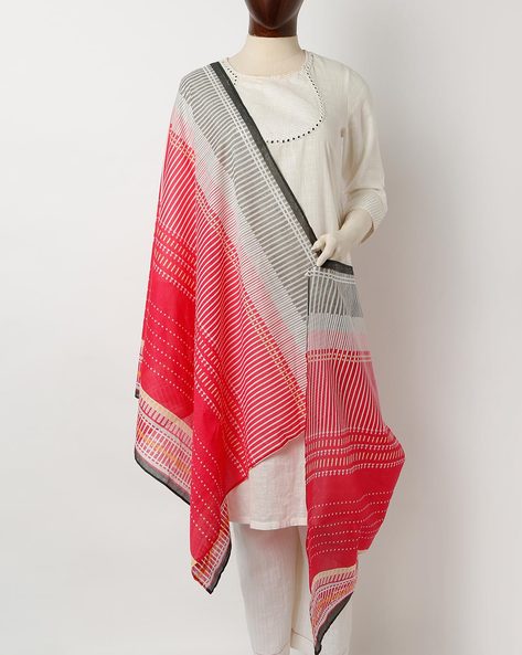 Printed Woven Cotton Dupatta Price in India