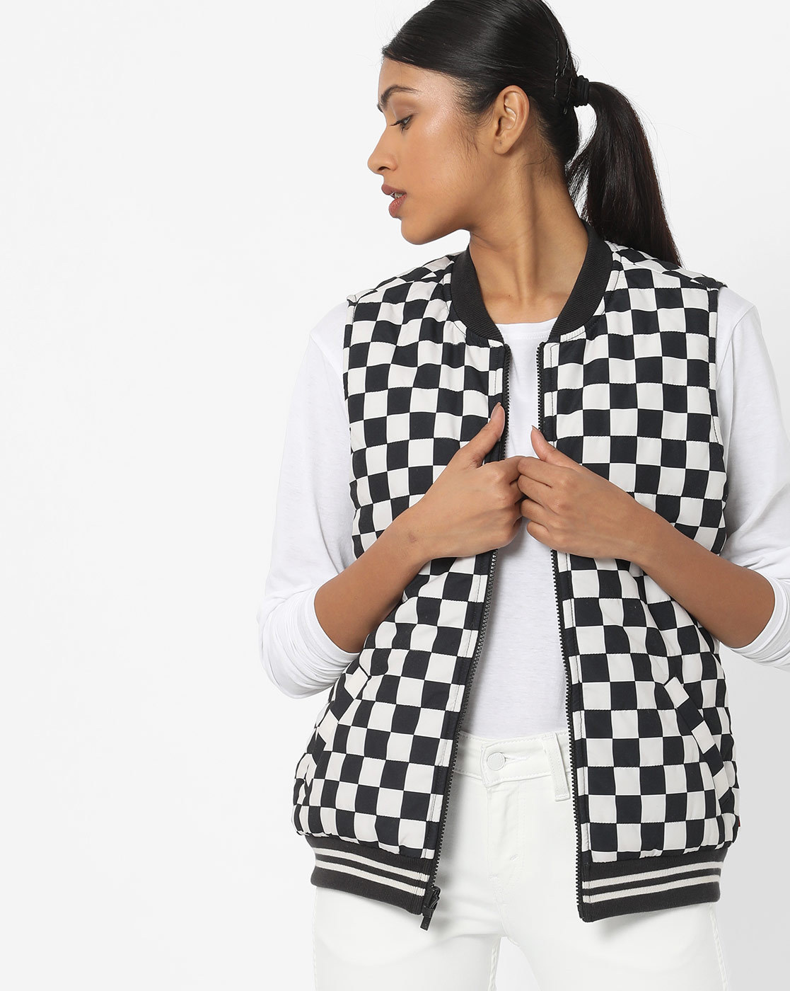 Buy Black & White Jackets & Coats for Women by LEVIS Online 