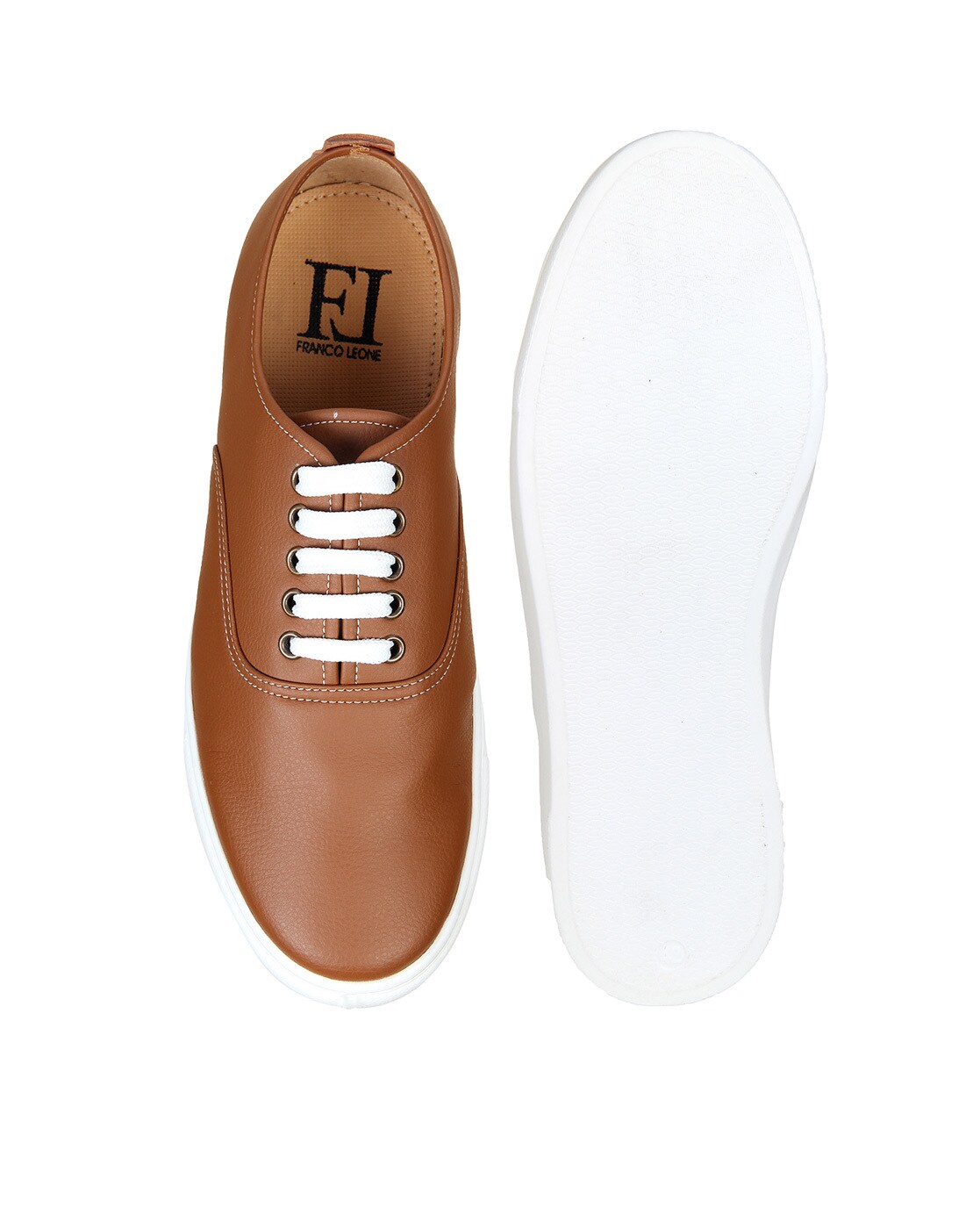 Buy Franco Leone Tan Mens Leather Casual Shoes Online at Best Prices in  India - JioMart.