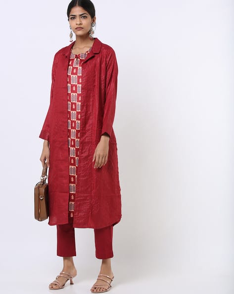 Printed Kurta with Jacket Pants