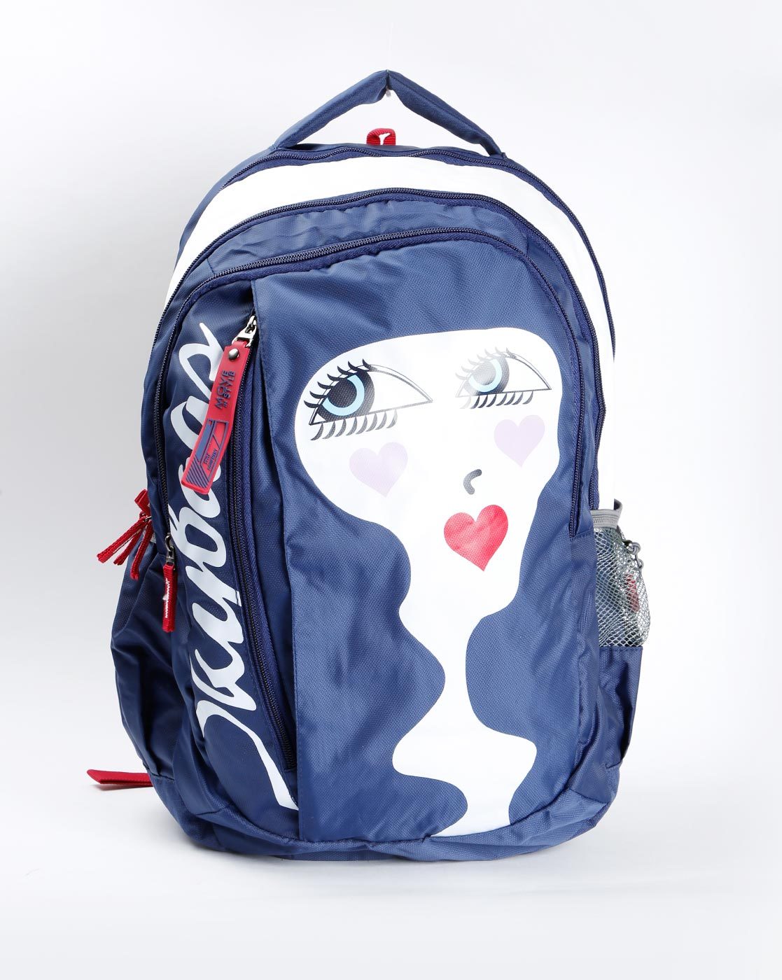 skybags white and blue backpack