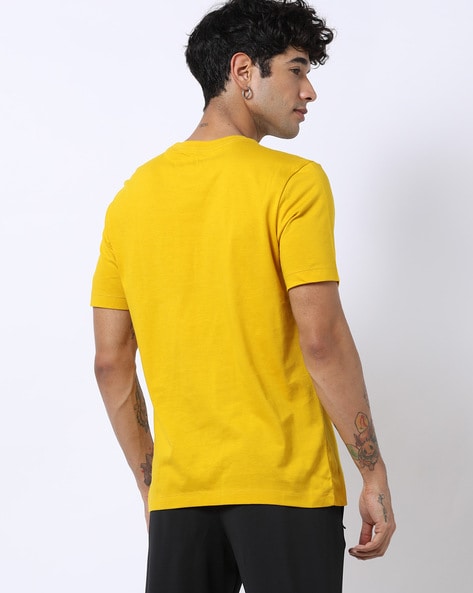 Nike Men's T-Shirt - Yellow - XL