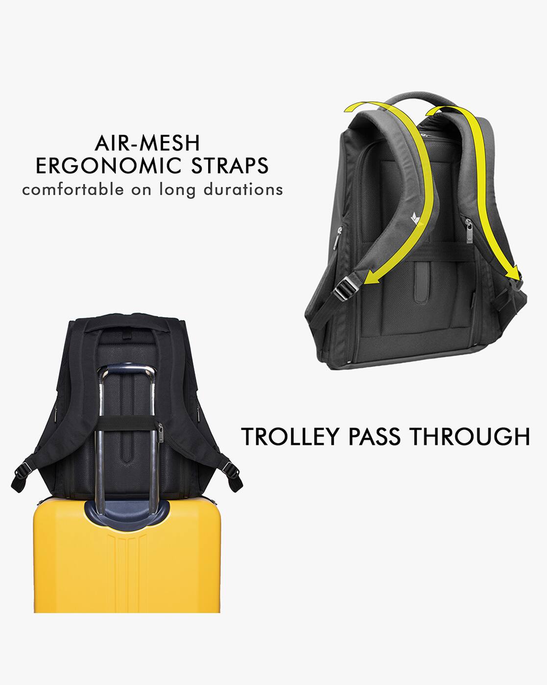 Buy Black Backpacks for Men by Gods Online