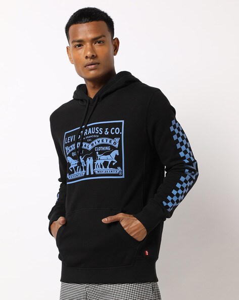 levi's full sleeve printed men's sweatshirt