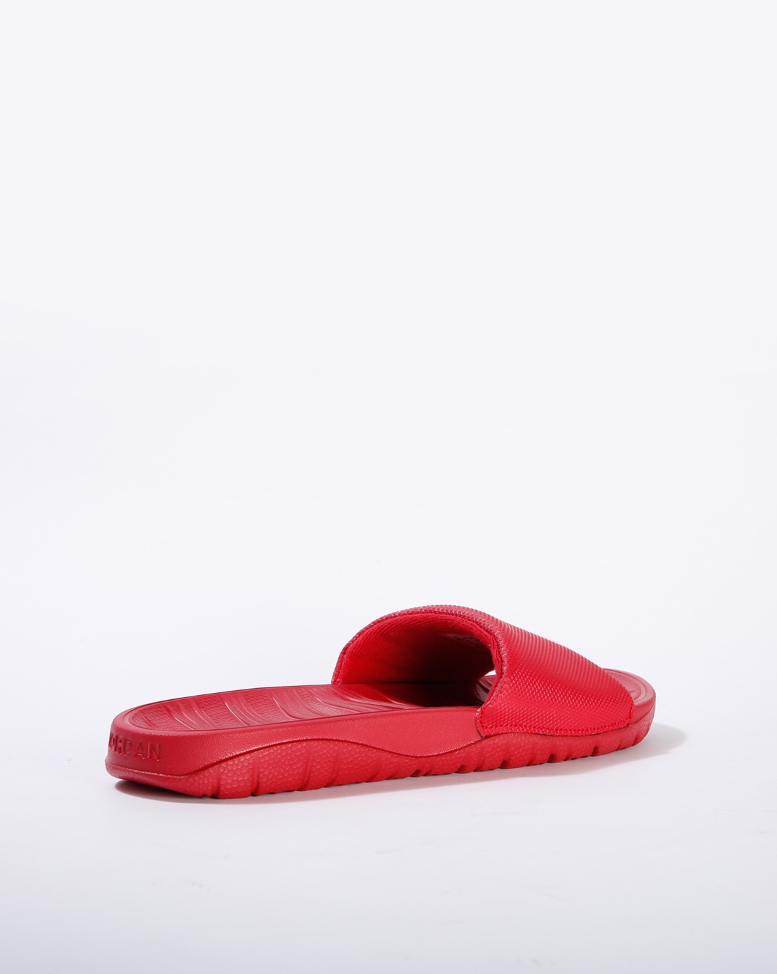 Red jordan slides hot sale