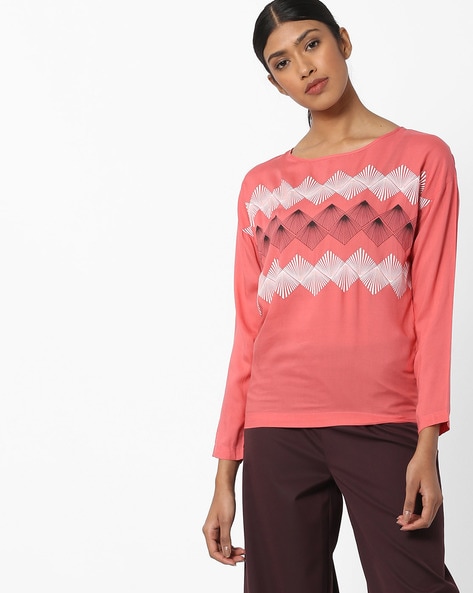 Buy Coral Pink Shirts for Women by WRANGLER Online 