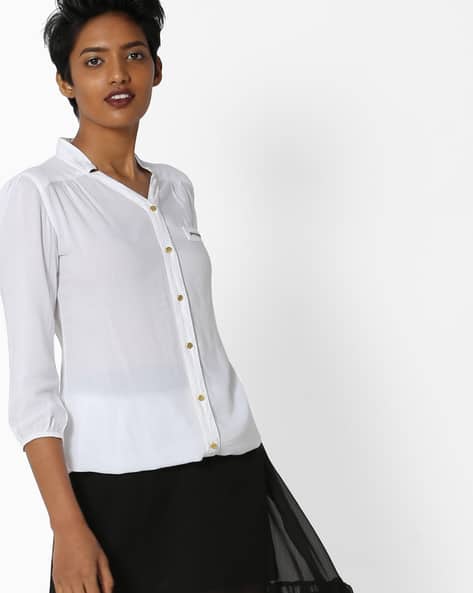 Shirt with Zip Pocket