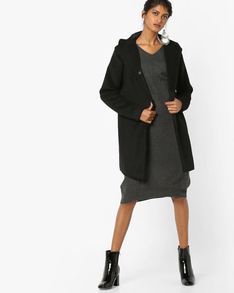 charcoal gray sweater dress