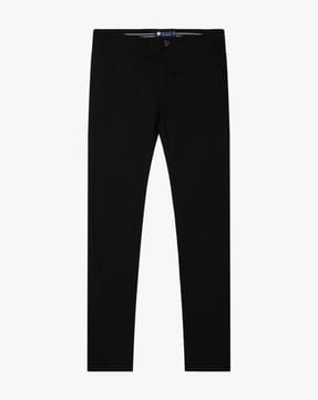 Buy PlaidPlain Mens Skinny Stretchy Khaki Pants Colored Pants Slim Fit  Slacks Tapered Trousers 819 Black 27X30 at Amazonin