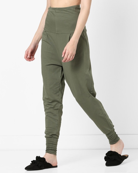 olive green joggers womens