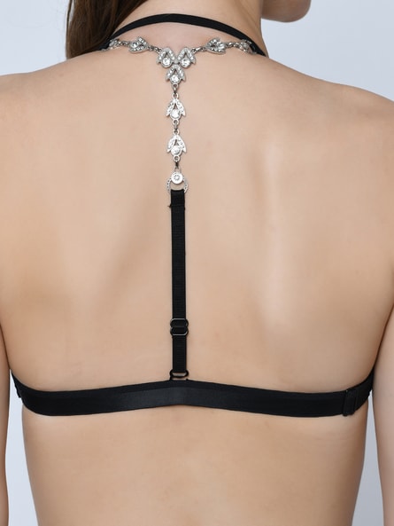 Halter-Neck Underwired Push-Up Bra