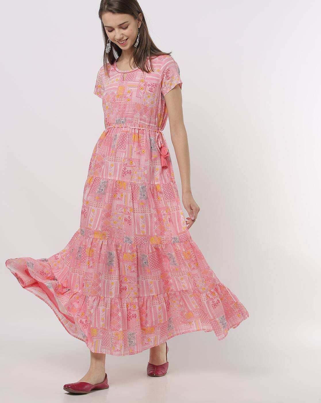 ajio long dresses