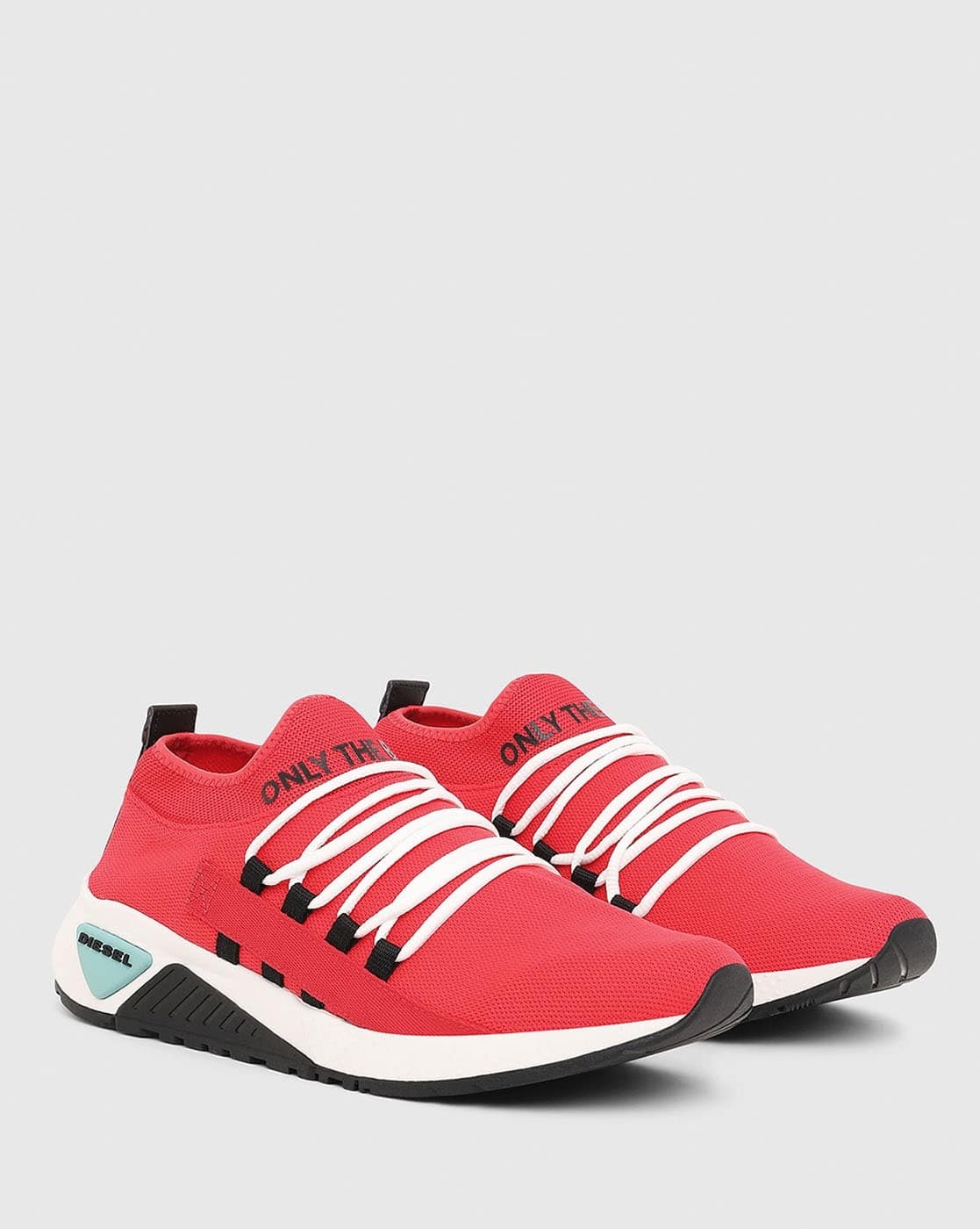 diesel red shoes