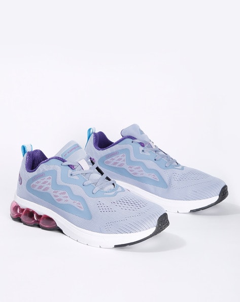 Textured Lace-Up Low-Top Sports Shoes (Image - 1)