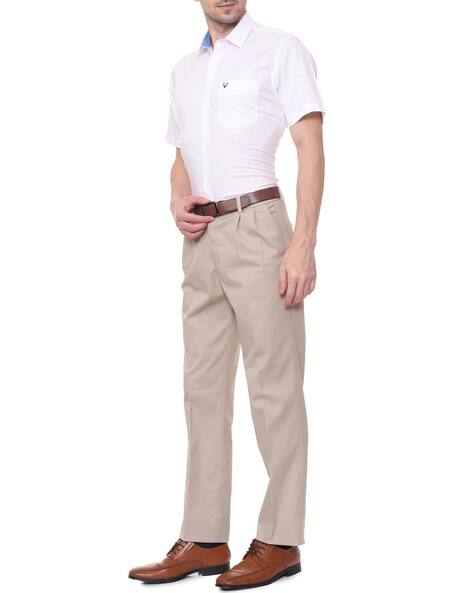allen solly white shirt half sleeve