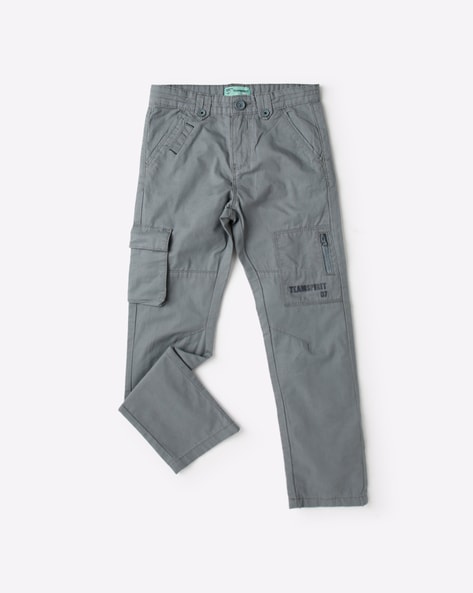 Flat-Front Cargo Pants