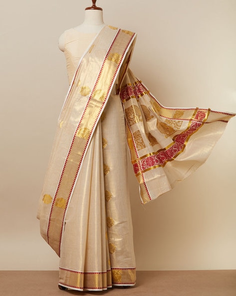 Kuthampully Handloom Sarees | Kerala Traditional Silk Sarees