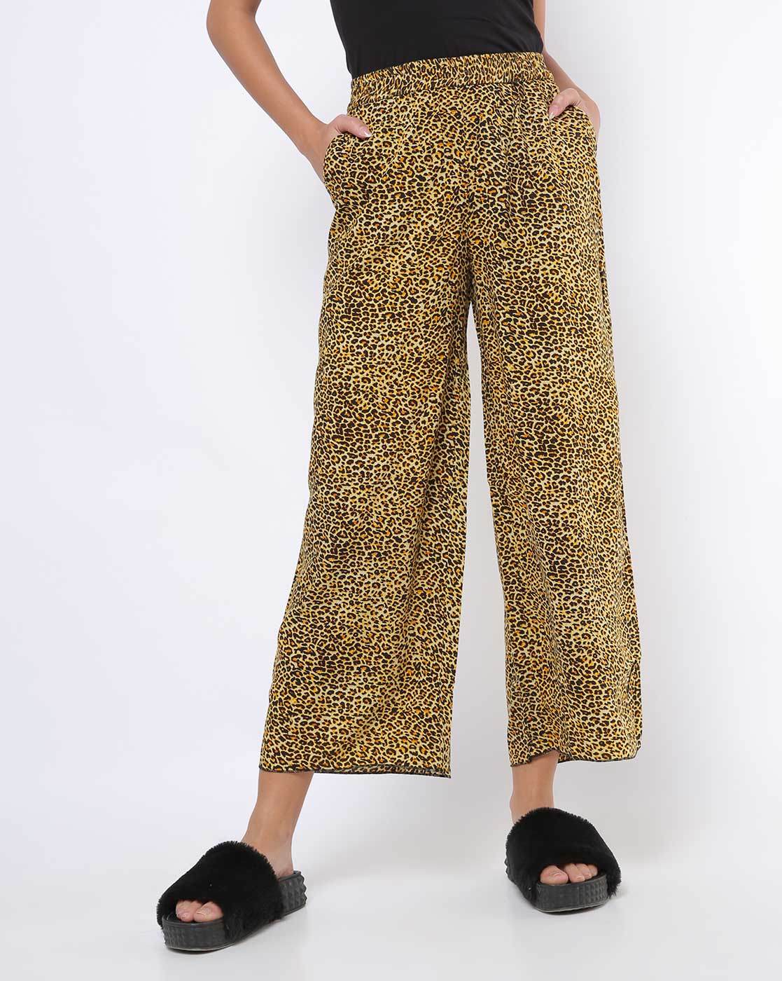Joey Palazzo Trousers  Dancing Leopard Lime Leopard Love Cherish   Dancing Leopard