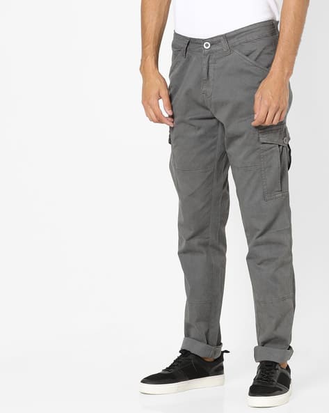 mens slim fit combat trousers