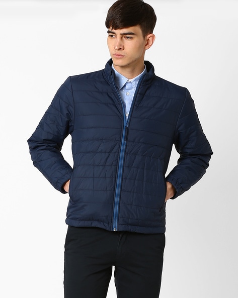 Buy John Players Black Quilted Jacket - Jackets for Men 1675122 | Myntra