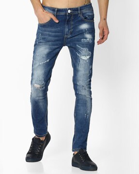 Buy Blue Jeans for Men by ADAMO LONDON Online Ajio