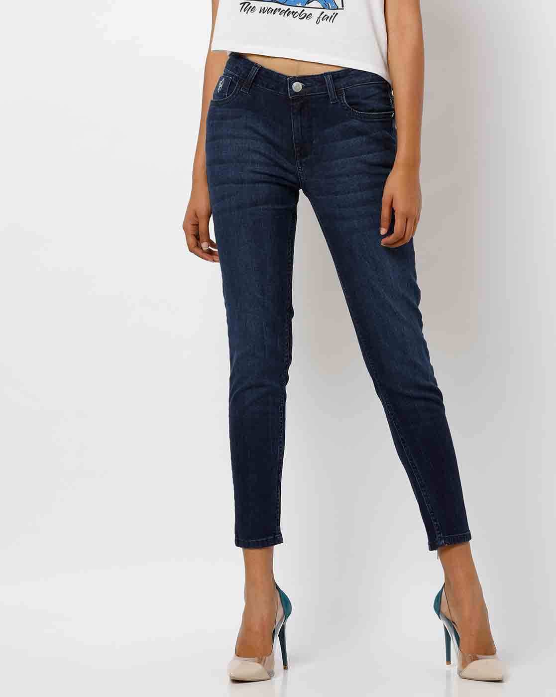 jeans with zips womens