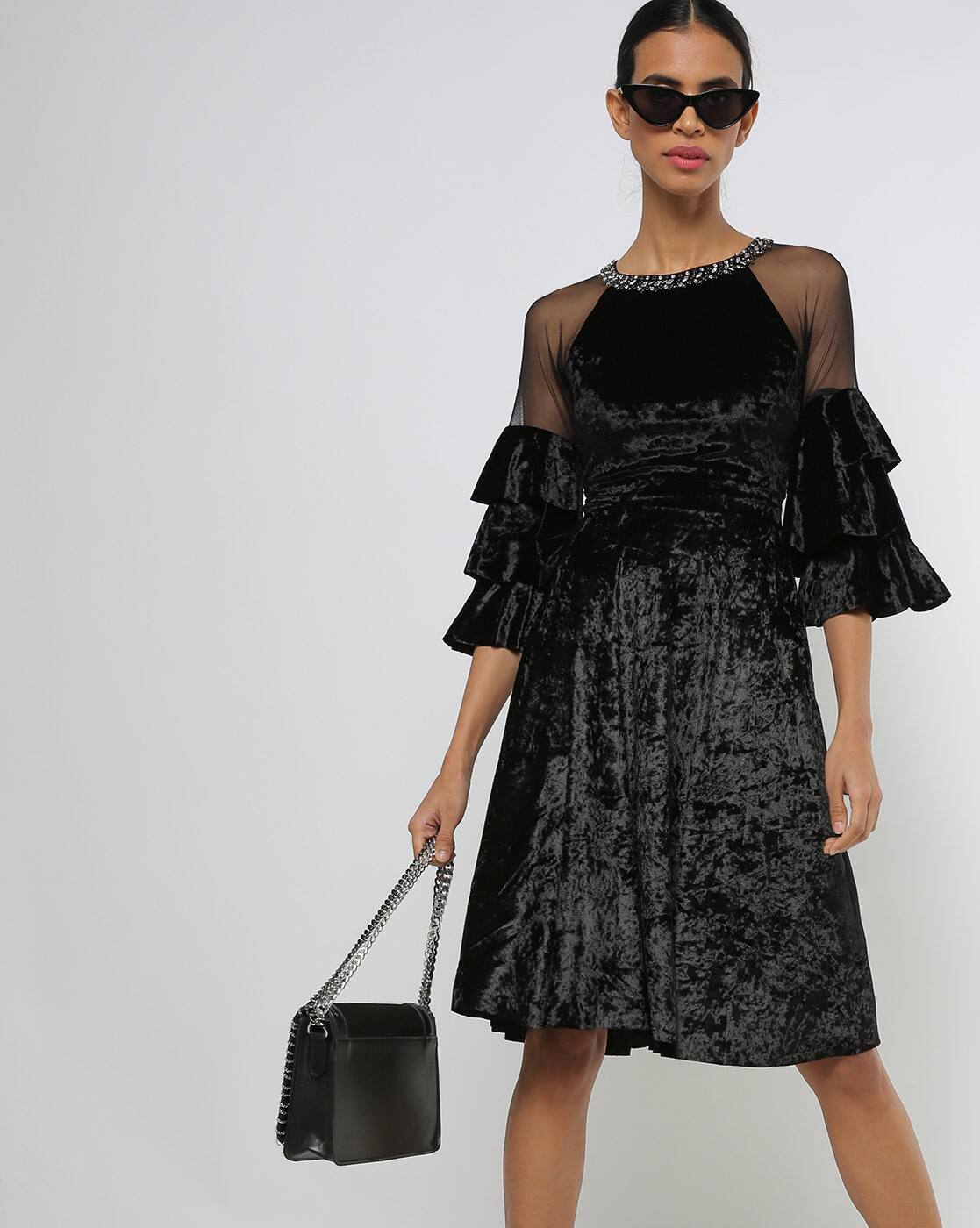 madame black dress