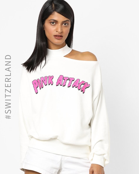 one shoulder sweatshirts