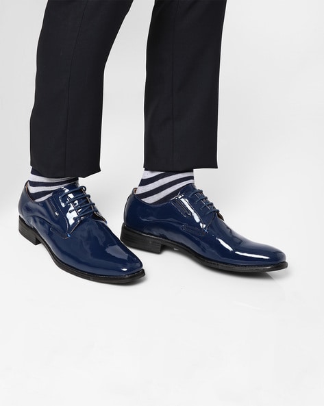 mens blue prom shoes