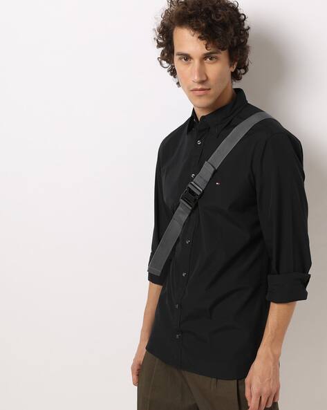 tommy hilfiger black shirts